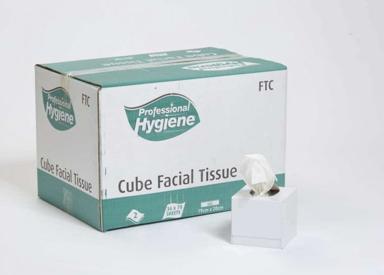 Facial Tissue 2 ply Cubed