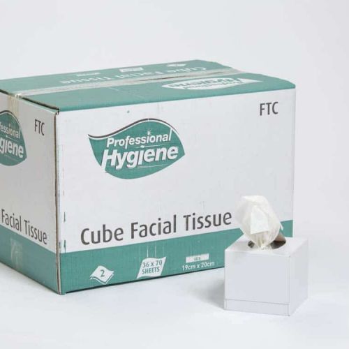 Facial Tissue 2 ply Cubed