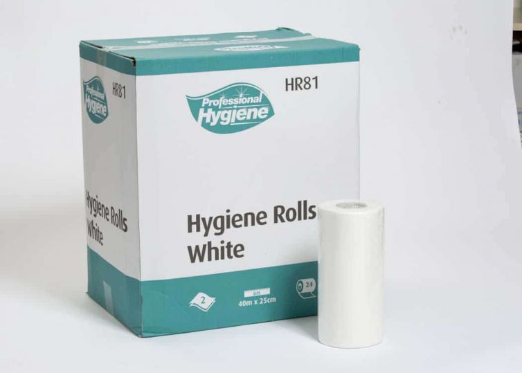 Hygiene Roll 2 ply white 10″ (Laminate)