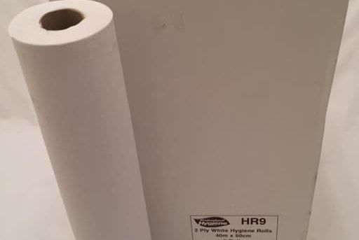 Hygiene Roll 2 ply white 20″ (recycled)