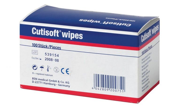 Cutisoft Pre Injection Swabs Box (100)