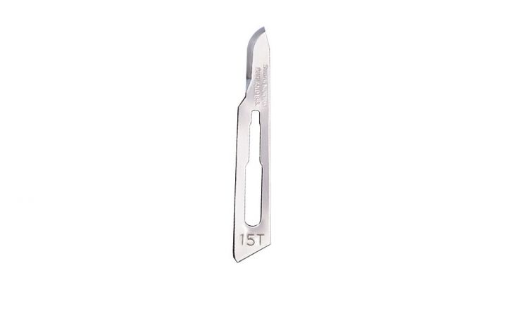 No 15T Surgical Blades Swann Morton Red  Carbon Sterile