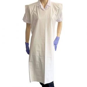 Machine Washable PVC Aprons (White)