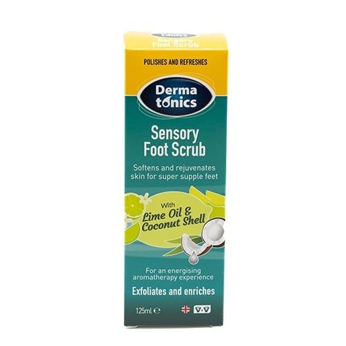 Dermatonics Sensory Foot Scrub 125ml With Lime Oil And Coconut Shell