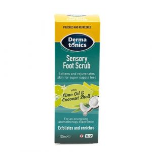 Dermatonics Sensory Foot Scrub 125ml With Lime Oil And Coconut Shell