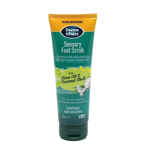 Dermatonics Sensory Foot Scrub 125ml With Lime Oil And Coconut Shell