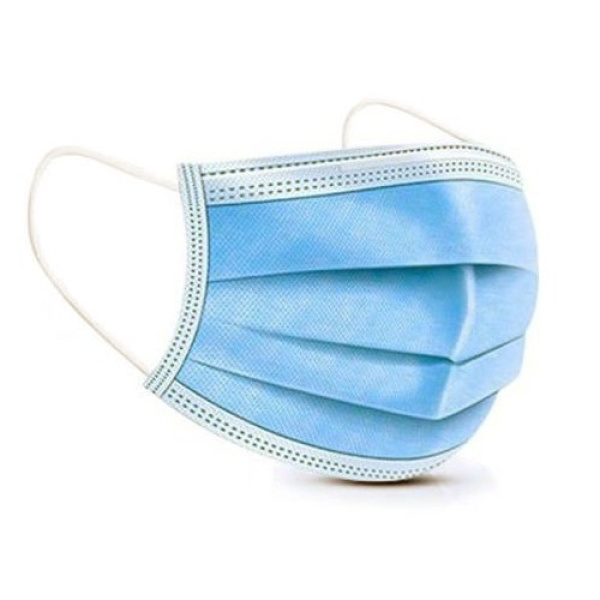 3 Ply Surgical Face Mask Blue with Ear Loops - Fluid Resistant Type IIR (50)